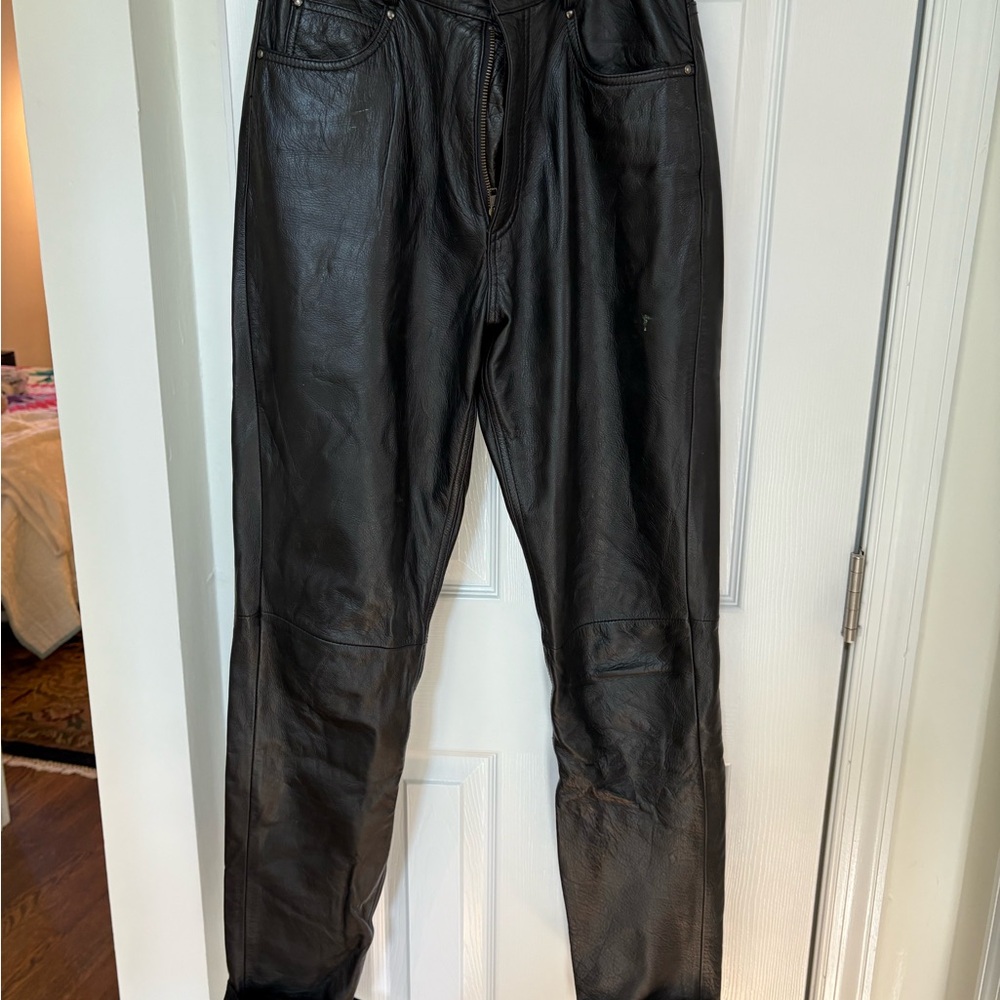 Wilsons Leather Black Pants